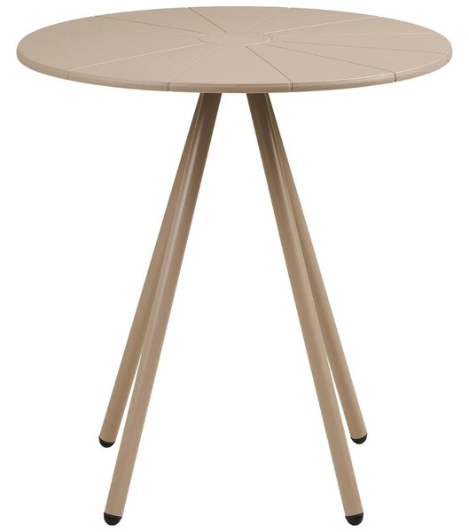 Nordic Living Béžový plastový zahradní bistro stůl Letta ø 70cm