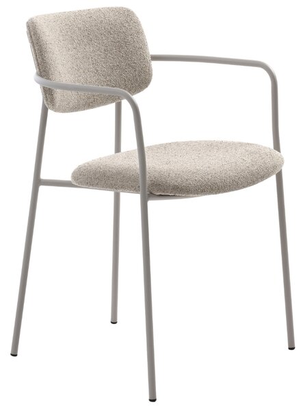 Unique Furniture Krémová bouclé jídelní židle Zama