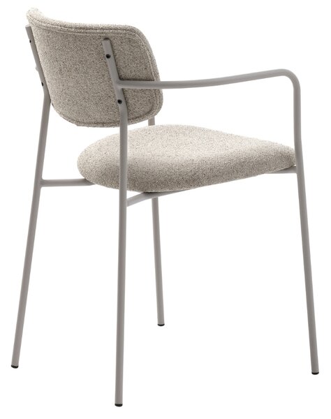 Unique Furniture Krémová bouclé jídelní židle Zama