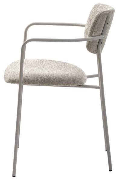 Unique Furniture Krémová bouclé jídelní židle Zama