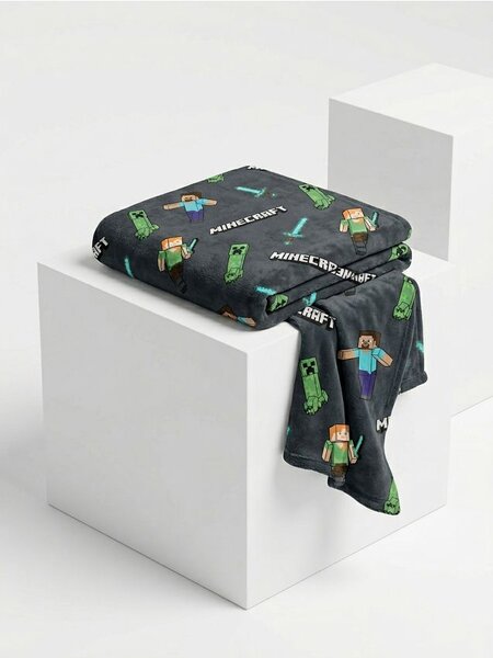 Sinsay - Deka Minecraft - šedá