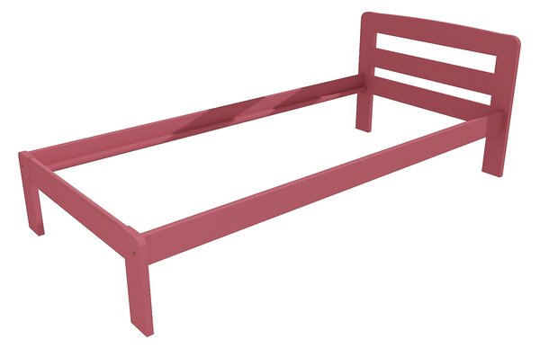 Vomaks Jednolůžková postel VMK008A Rozměr: 90 x 200 cm, Povrchová úprava: netransparentní barva růžová