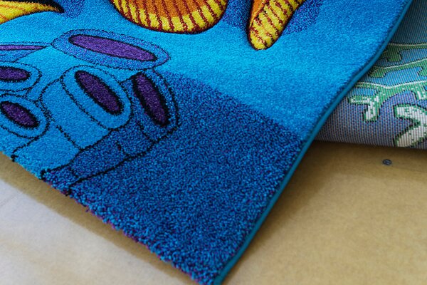 Berfin Dywany, Dětský kusový koberec Smart Kids 22308 Blue, 120x180, modrá, dětský pokoj