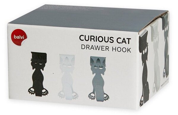 Závěsné kovové háčky v sadě 3 ks Curious Cats – Balvi