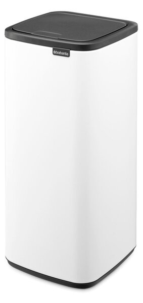 Bílý dotykový ocelový odpadkový koš 30 l Bo Touch – Brabantia