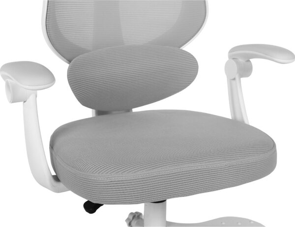 Dětská otočná židle Neoseat JUNI 009 s podnoží — látka, šedá