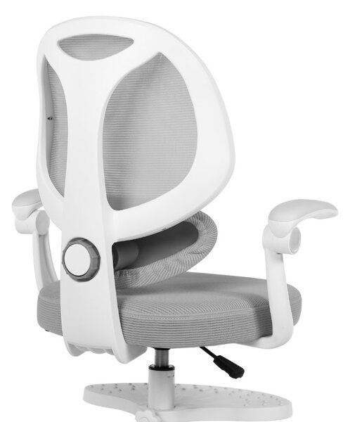 Dětská otočná židle Neoseat JUNI 009 s podnoží — látka, šedá