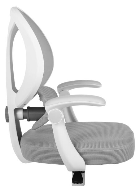 Dětská otočná židle Neoseat JUNI 009 s podnoží — látka, šedá