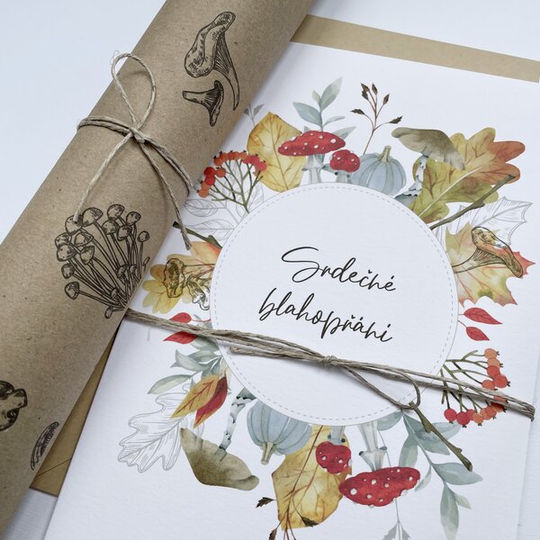 Spring Studio Vánoční blahopřání Podzim Podzim B: B