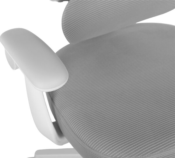 Dětská otočná židle Neoseat JUNI 009 s podnoží — látka, šedá