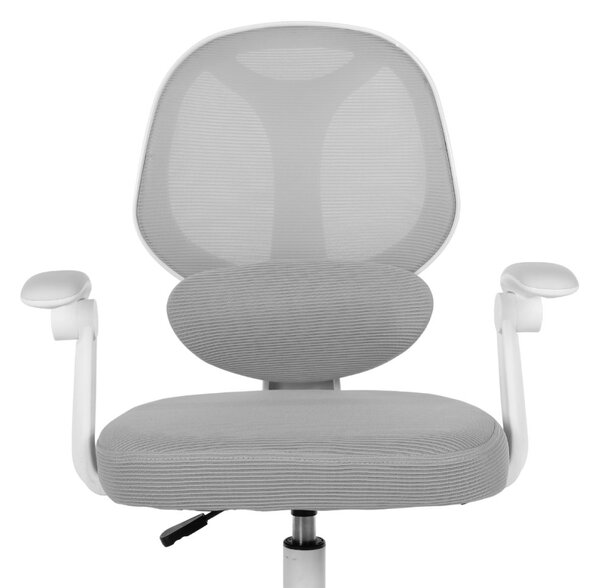 Dětská otočná židle Neoseat JUNI 009 s podnoží — látka, šedá