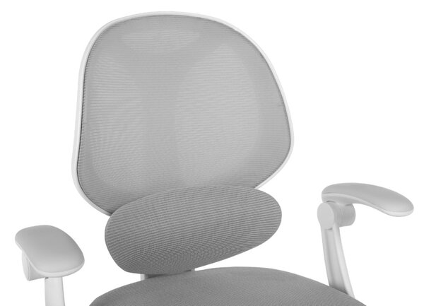 Dětská otočná židle Neoseat JUNI 009 s podnoží — látka, šedá