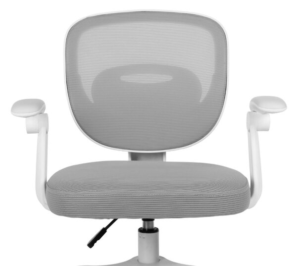Dětská otočná židle Neoseat JUNI 008 s podnoží — látka, šedá