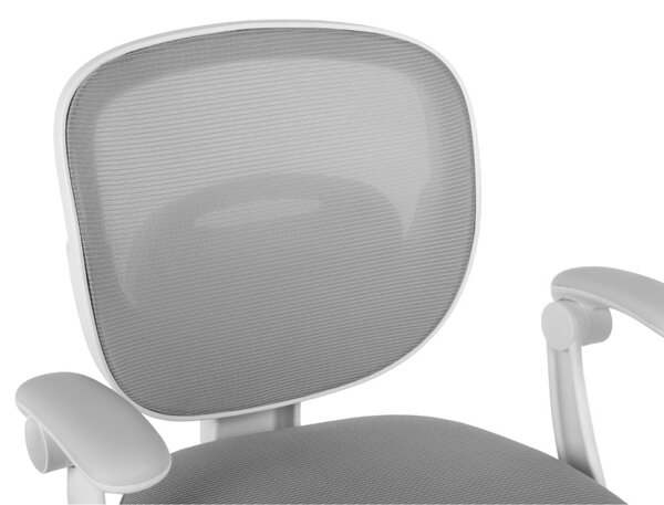 Dětská otočná židle Neoseat JUNI 008 s podnoží — látka, šedá