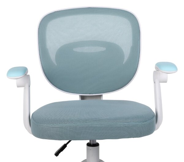 Dětská otočná židle Neoseat JUNI 008 s podnoží — látka, modrá
