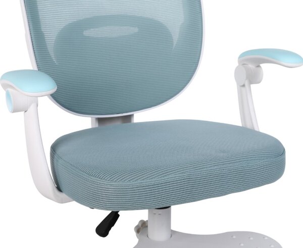 Dětská otočná židle Neoseat JUNI 008 s podnoží — látka, modrá