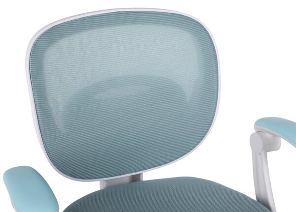 Dětská otočná židle Neoseat JUNI 008 s podnoží — látka, modrá