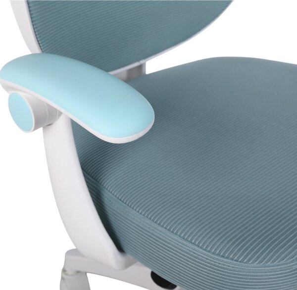 Dětská otočná židle Neoseat JUNI 008 s podnoží — látka, modrá