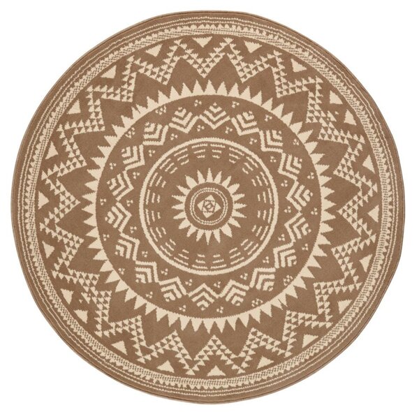 Hanse Home Collection koberce Kusový koberec Celebration 103443 Valencia Brown kruh - 140x140 (průměr) kruh cm