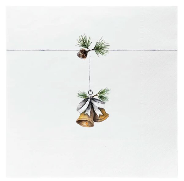 Sögne Home Papírové ubrousky Christmas Bell - 20 ks SGH103