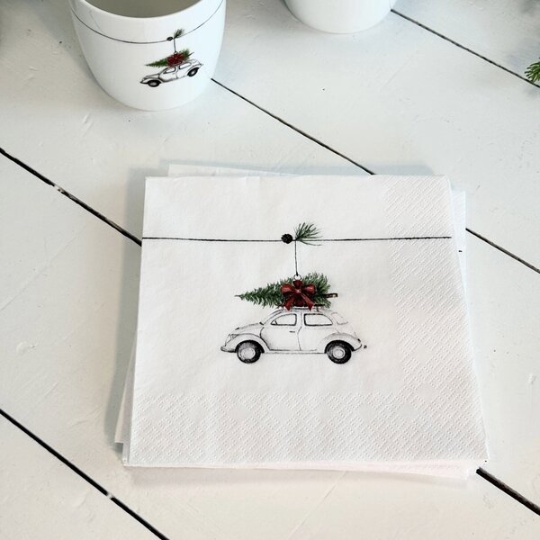 Sögne Home Papírové ubrousky Christmas Car - 20 ks SGH104