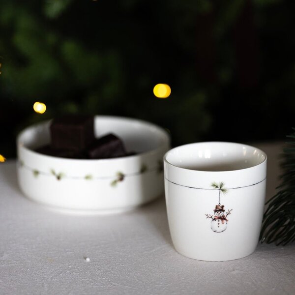 Sögne Home Porcelánový hrnek Snowman - 300 ml SGH105