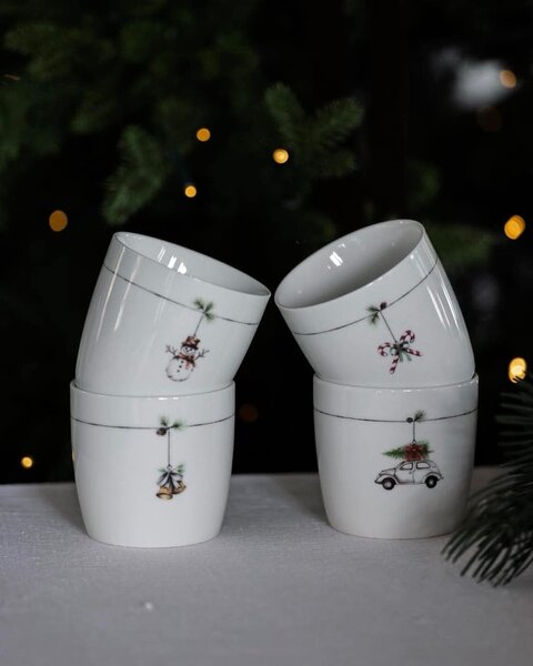 Sögne Home Porcelánový hrnek Christmas Bell - 300 ml SGH106
