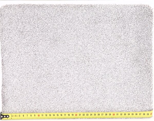 Spoltex, Metrážový koberec Ester / 74 Bílo šedá, zátěžový, na míru, šíře 4m, bílá, šedá, ab (mřížka), obývací pokoj
