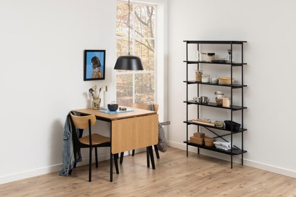 Actona Jídelní rozkládací stůl Roxby 80/120 cm dub riviéra/černý