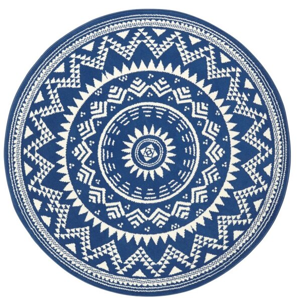 Hanse Home Collection koberce Kusový koberec Celebration 103442 Valencia Blue kruh - 140x140 (průměr) kruh cm