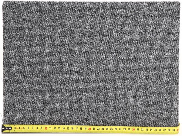 Condor Carpets, Metrážový koberec Extreme 73, zátěžový, na míru, šíře 4m, šedá, ab (mřížka), chodba / předsíň
