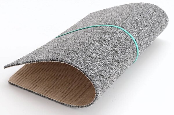Condor Carpets, Metrážový koberec Extreme 73, zátěžový, na míru, šíře 4m, šedá, ab (mřížka), chodba / předsíň
