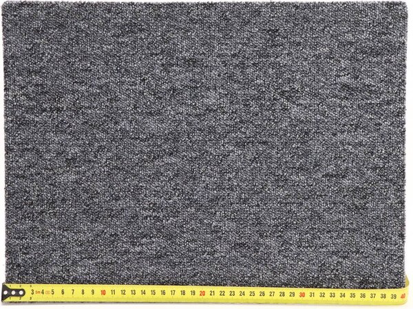 Condor Carpets, Metrážový koberec Extreme 76, zátěžový, na míru, šíře 4m,5m, šedá, ab (mřížka), chodba / předsíň