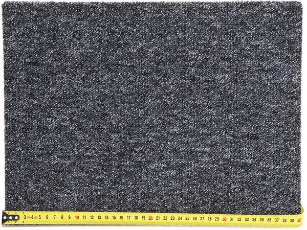 Condor Carpets, Metrážový koberec Extreme 77, zátěžový, na míru, šíře 4m,5m, šedá, ab (mřížka), chodba / předsíň