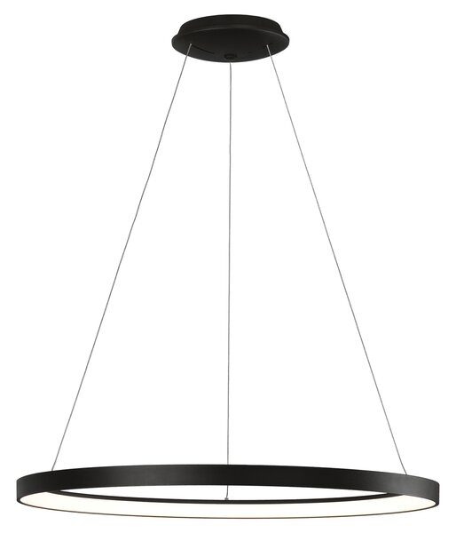 ACB Iluminacion Závěsné LED svítidlo GRACE, 89W, Ø 98 cm, CRI90, CCT switch 2700-4000K Barva: Černá, Stmívání a řízení: ON/OFF