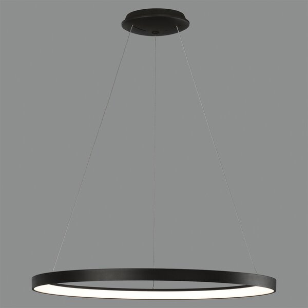 ACB Iluminacion Závěsné LED svítidlo GRACE, 89W, Ø 98 cm, CRI90, CCT switch 2700-4000K Barva: Černá, Stmívání a řízení: ON/OFF