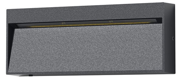 ACB Iluminacion Venkovní nástěnné LED svítidlo NASHIRA 4,5W, 20x8 cm, CRI80, CCT switch 2200-4000K, IP65 Barva: Antracit