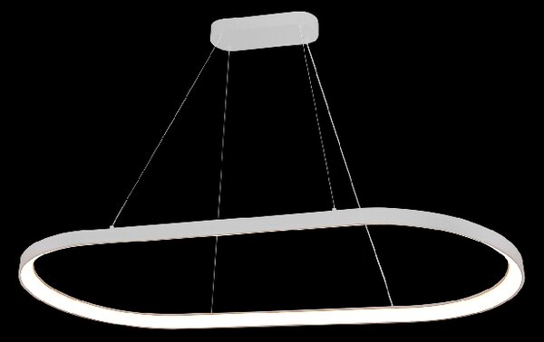 ACB Iluminacion Závěsné LED svítidlo GRACE, 100W, 120x60 cm, CRI90, CCT switch 2700-4000K Barva: Černá, Stmívání a řízení: ON/OFF
