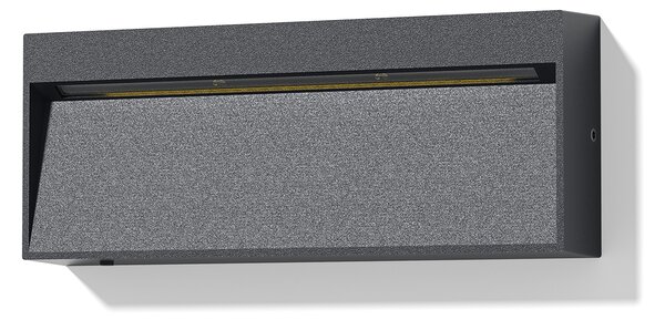 ACB Iluminacion Venkovní nástěnné LED svítidlo NASHIRA 4,5W, 20x8 cm, CRI80, CCT switch 2200-4000K, IP65 Barva: Antracit