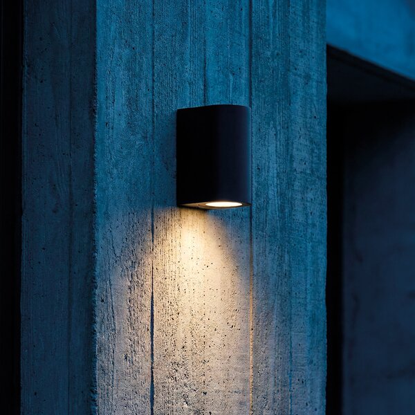 ACB Iluminacion Venkovní nástěnné LED svítidlo NEXO, 4W, v. 10 cm, CRI90, CCT switch 2700-3000K, IP65 Barva: Černá