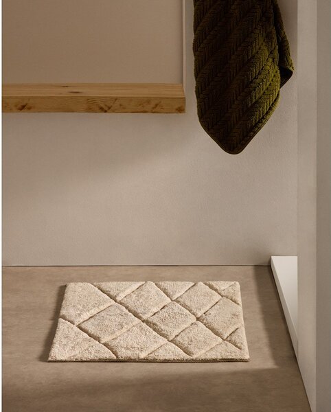 Béžová koupelnová předložka 50x70 cm Nyana – Kave Home