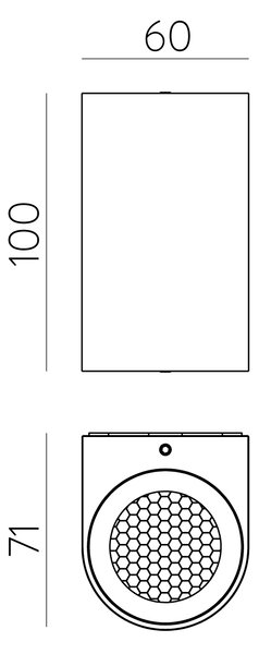 ACB Iluminacion Venkovní nástěnné LED svítidlo NEXO, 4W, v. 10 cm, CRI90, CCT switch 2700-3000K, IP65 Barva: Černá