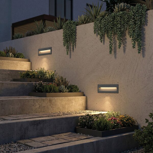 ACB Iluminacion Venkovní zapuštěné nástěnné LED svítidlo NASHIRA 4,5W, 226x76 mm, CRI80, CCT switch 2200-4000K, IP65 Barva: Bílá