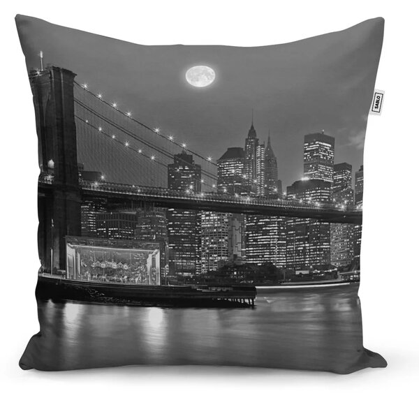 Sablio Polštář Noční New York 2 - 40x40 cm