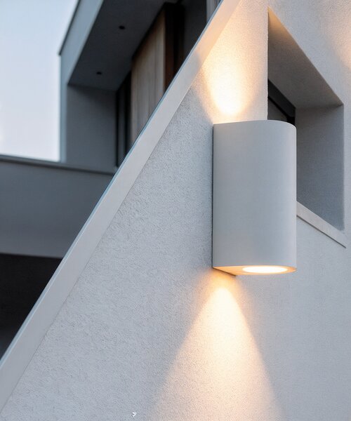 ACB Iluminacion Venkovní nástěnné LED svítidlo NEXO, 2x4W, v. 13 cm, CRI90, CCT switch 2700-3000K, IP65 Barva: Bílá