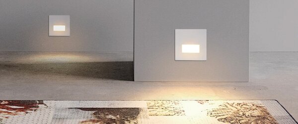 ACB Iluminacion Zapuštěné nástěnné svítidlo SIGN Square, 1,5W, 86x86 mm, CRI90, CCT switch 2700-4000K Barva: Černá