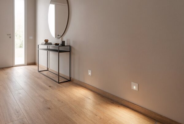 ACB Iluminacion Zapuštěné nástěnné svítidlo SIGN Oval, 1,5W, 86x86 mm, CRI90, CCT switch 2700-4000K Barva: Černá