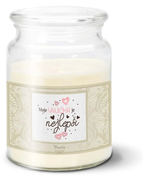 Sablio Svíčka Moje vnučka je nejlepší - 500 g