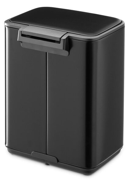 Matně černý nášlapný ocelový odpadkový koš 4 l Bo – Brabantia