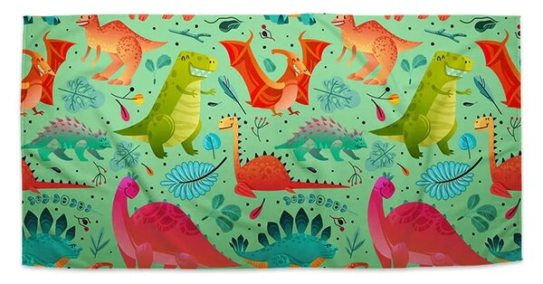 Sablio Ručník Dinosauři v trávě - 30x50 cm